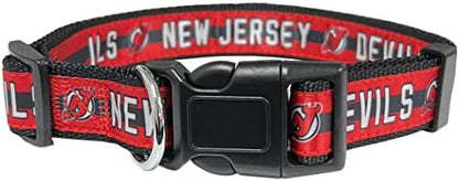 Pets First NHL Collar for Dogs & Cats. Adjustable, Cute, & Stylish! The Ultimate Hockey Fan Collar!