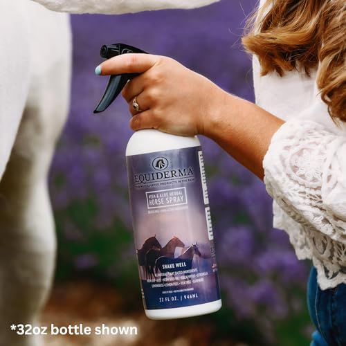 EQUIDERMA The Original Aloe Herbal Horse Spray 32oz – All-Natural Formula with Aloe & Essential Oils – Eco-Safe Protection, No Residue, Fresh Herbal Scent