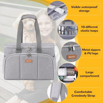 Dog Cat Grooming Bag for Vacuum,Scissors,Dog Grooming Kit Supplies