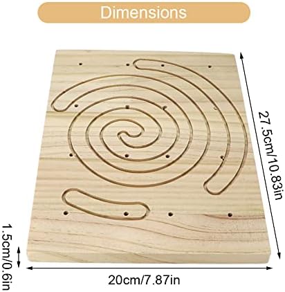 Litewoo Rabbit Scratch Board Foot Pad Mat Chew Toy Grinding Claws Teeth Natural Wood for Small Animal Rabbit Hamster Chinchilla Guinea Pig Ferret Gerbil Bunny Rat Cage Accessories (A)