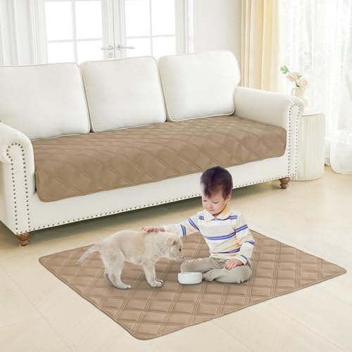 Smiry Waterproof Dog Bed Cover, Reversible Pet Blanket for Sofa Couch