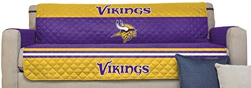 Pegasus Sports NFL Minnesota Vikings Furniture Protector with Elastic Straps, Sofa, Purple