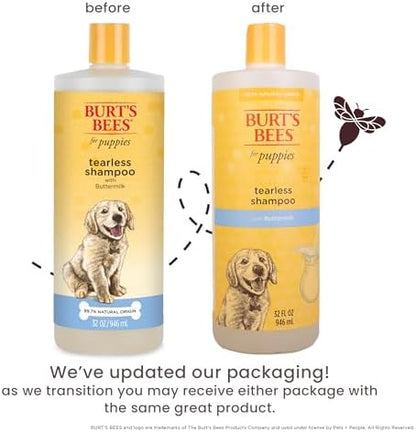BURT'S BEES FOR PETS Tearless Puppy Shampoo, Buttermilk, 32 Fl Oz