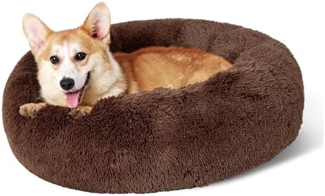 Bedsure Calming Dog Bed Medium Large Size Dogs Washable Pet Bed,33ins