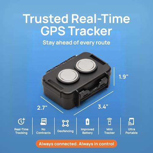 Brickhouse Security Spark Nano GPS Tracker for Vehicles, Magnetic Case