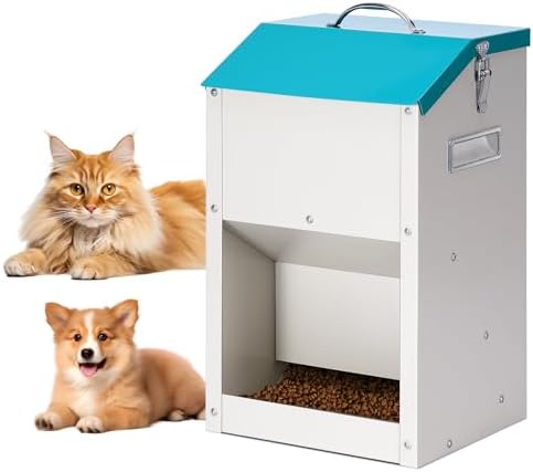 PKNYBZN Automatic Dog & Cat Feeder, 14L Outdoor Gravity Dog Feeder Use