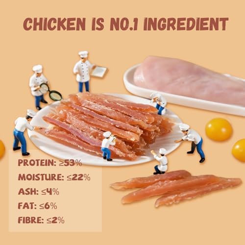 Pawmate Natural Chicken Jerky Dog Treats Soft Training Snacks 10.6oz