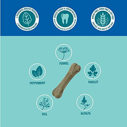 Bone-A-Mints All Natural, Wheat-Free Breath Freshening Bone, 8.10-Ounce, Small, 10-Pack