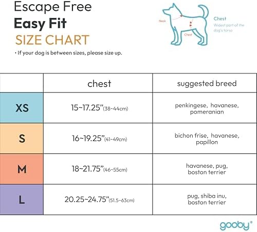 Gooby Escape Free Easy Fit Dog Harness, Step-in, Purple, Medium