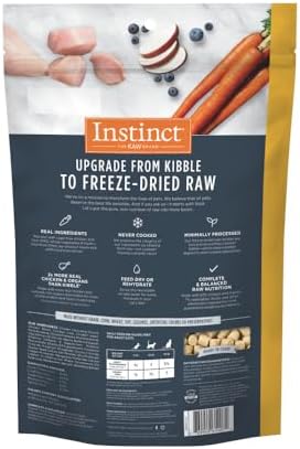 Instinct Freeze Dried Raw Meals, Natural Cat Food, Chicken, 9.5 oz. Bag