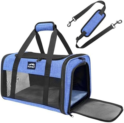 Cat Carrier, Soft Sided Airline Approved Dog Carrier for Small Dogs & Cats