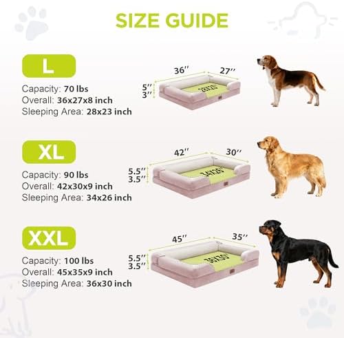 Waterproof Orthopedic Dog Bed for Extra Large Sized Dogs