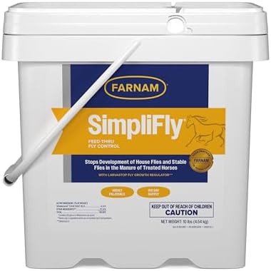 Farnam SimpliFly Feed-Thur Fly Control for Horses, 10 lb, 160 Day Supply
