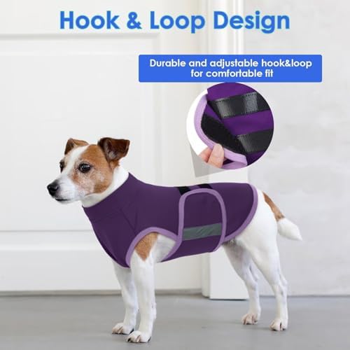 MIGOHI Dog Anxiety Relief Coat,L, Purple