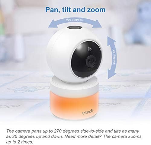 VTech VM5463-2 Video Baby Monitor with 2 Cameras, 5" HD Screen