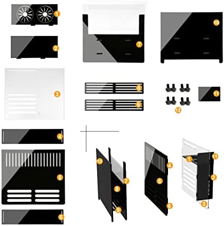 LYL LEYOULAND Adjustable Sump Baffle Kit - Refugium Kit for 40 Gallon Breeder Tank - Reef Aquarium - Saltwater Aquarium Filter System- Protein Skimmer Sump