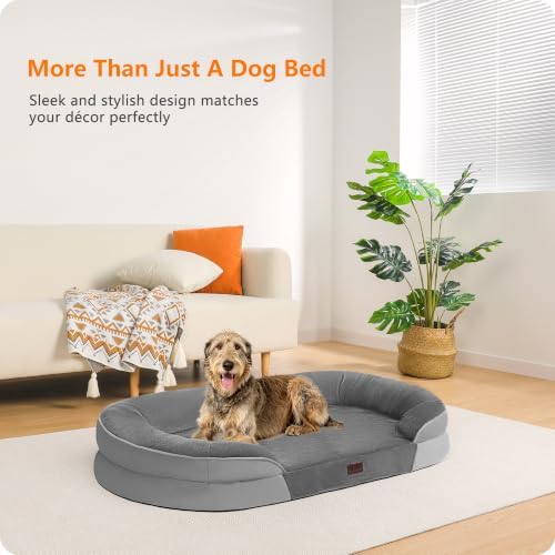 Orthopedic Waterproof XXX-Large Dog Bed Sofa, Gel Memory Foam, 53"