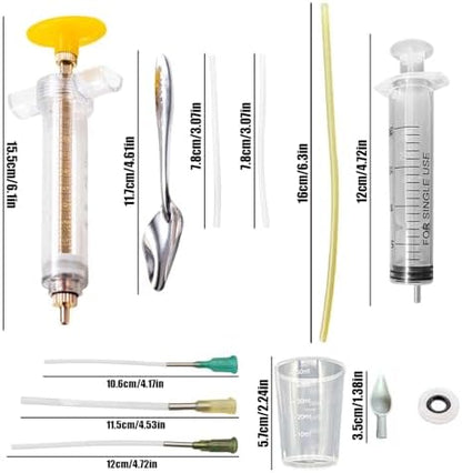 Baby Bird Feeding Syringe Set, Small Pet Parrot Feeding Tubes for Birds, Hand Feeding Tubes Kit Parrot Feeder Food Feeding & Watering Supplies for Small Pet Baby Birds (20ML+50ML)