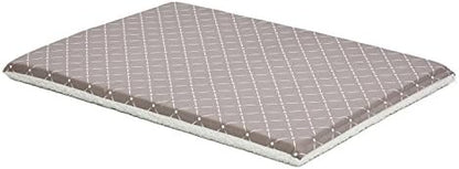 MidWest Homes for Pets Quiet Time Couture Paxton Pet Bed Mushroom/Fleece with Pillow Cover, Mushroom, Mushroom Diamond Pattern (40742-MRD)
