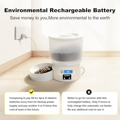 Automatic Cat Feeder,WiFi Auto Cat Feeder for Cats & Small Dogs