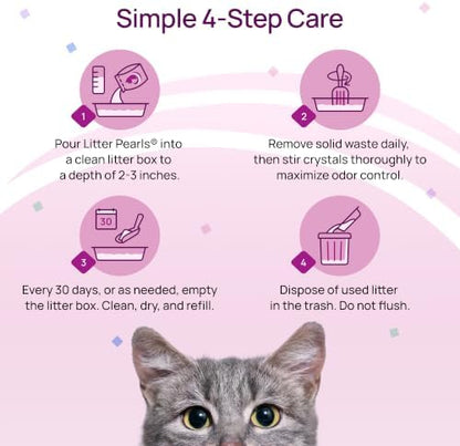 Litter Pearls Micro Crystals Soft on Paws 30-Day Odor Control Litter 10.5lb