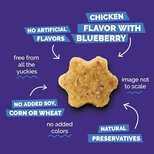 Fruitables Crunchy Cat Treats, Healthy Treats, Chicken & Blueberry, 30oz