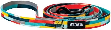 Wolfgang 1 Inch Venture Dog Leash Mixtape Print Small