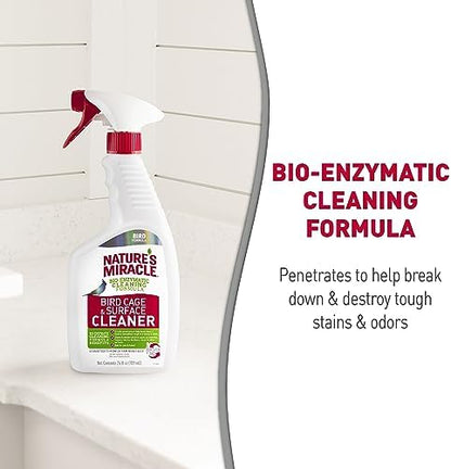 Nature's Miracle Bird Cage & Surface Cleaner, 24 oz