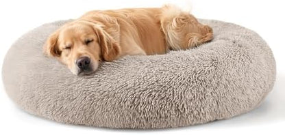 Dog Beds Large Sized Dog and Cats, 32in Pet Beds for Large Pet (Brown)