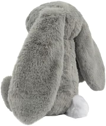 Best Pet Supplies Bunny Buddy Squeaky Plush Dog Toy - Gray