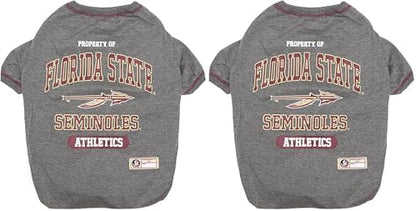 NCAA Florida State Seminoles Dog T-Shirt, Small (Pack of 2)