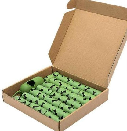 Biodegradable Dog Poop Bags with Dispenser, 270 Count (18 Rolls), Extra Thick Leak-Proof Bags, Unscented for Large & Small Dogs