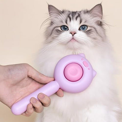 Cat Brush Dog brushes with Release Button for Shedding Grooming, fit for Long or Medium Haired Cats, Lightweight Skin Friendly Pet Brush Hair Removal Comb Brushes for Kitten