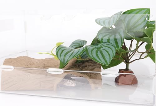 Reptile Fake Plants for Gecko Lizard Snake Frog Terrarium Decor