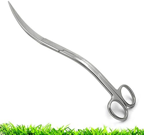 RLECS Aquarium Stainless Steel Water Grass Scissors 9.8" Sand Leveler Aquatic Plant Tongs Scissors Fish Tank Landscaping Tools