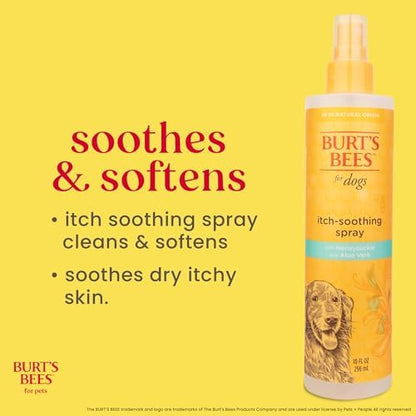 BURT'S BEES FOR PETS Itch Soothing Dog Spray, Honeysuckle Aloe, 10 Oz, 2-Pk