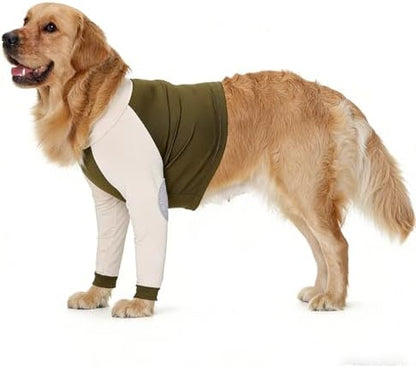 Lelepet Dog Sleeve to Stop Licking Front Legs, Long Sleeve Dog Shirt 3XL