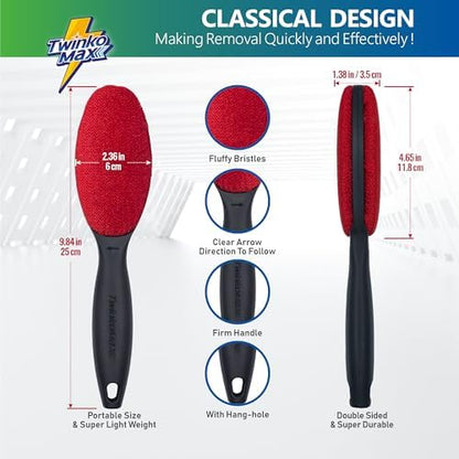 Twinko Max Lint Brush for Pet Hair, Reusable Lint Remover for Clothes