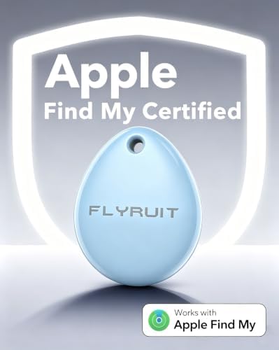 Air Tracker Tags-4 Pack for Apple Find My, iOS Only, Official MFi Certified