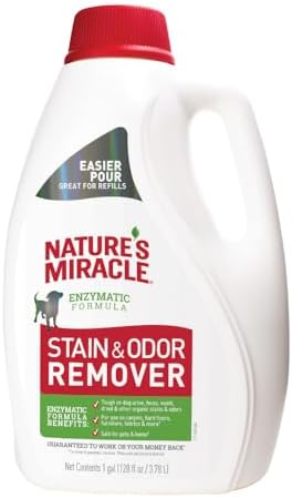 Nature’s Miracle Dog Stain & Odor Remover, Enzymatic Cleaner, 1 gal