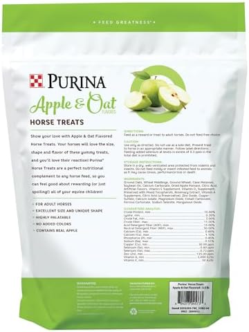 Purina | Apple and Oat Flavored Horse Treats | 3.5 Pound (3.5 lb) Bag
