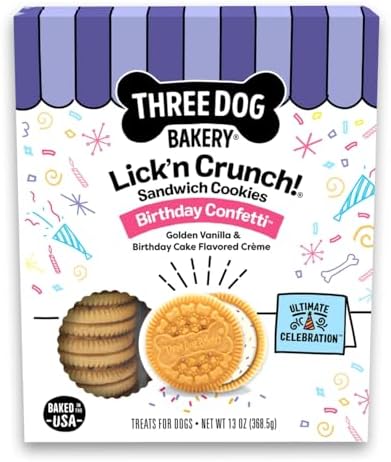 Three Dog Bakery Lick'n Crunch! Dog Treats - 13 oz