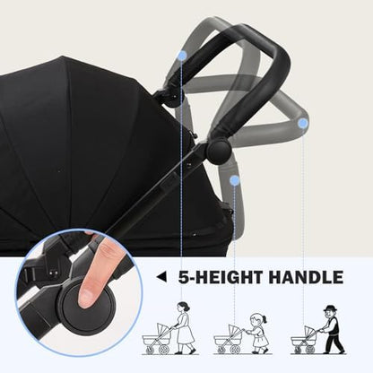 Dog Stroller for Medium Large Dogs up to 66lbs Portable&Foldable