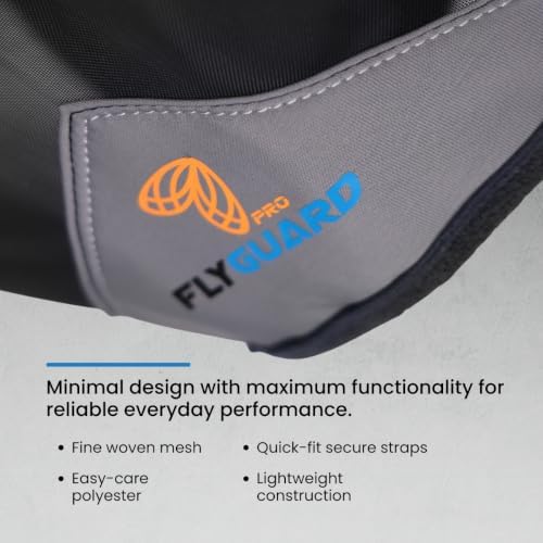 Shires FlyGuard Pro Fine Mesh Fly Mask with UV Protection Jet/Extra Full/Ears