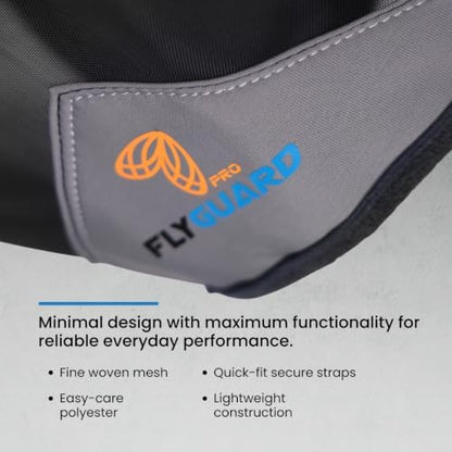 Shires FlyGuard Pro Fine Mesh Fly Mask with UV Protection Jet/Extra Full/Ears