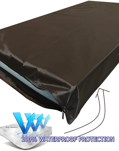 Dogbed4less Orthopedic Gel Memory Foam Pet Dog Bed, Waterproof Liner with External Microsuede Cover and Bonus Antislip Cover (Microsuede Gray, 55"X47"X4" Inches)