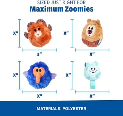 BarkBox Best Friends Forever Ago Dog Toy - Four-Piece - Toy for Small Dogs