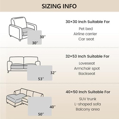 gogobunny Waterproof Blanket for Dogs，Couch Covers for Sectional Sofa