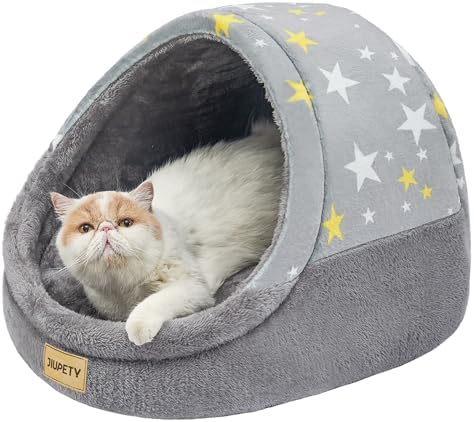 Cute Cat Beds for Indoor Cats, Cat Cave Bed for Kittens, Large Cat Cave