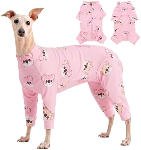 Kuoser Dog Recovery Suit, Anti-Licking Pajamas for Wounds